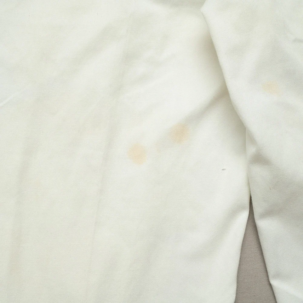 Vintage 60s 70s Vietnam Era US Navy Mens Trousers White Pleated Small Blemishes